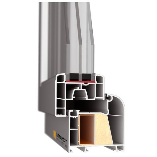 Thumbnail - Meeth Wohnraumfenster »76/3«, BxH: 80 x 120 cm, 1-flügelig, Dreh-Kipp - weiss