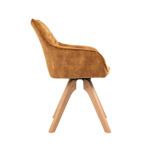 Thumbnail - SalesFever Essgruppe, 5-teilig, 1 Tisch + 4 Stühle - goldfarben