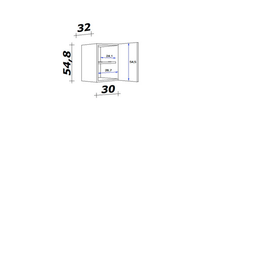 Thumbnail - Flex-Well Hängeschrank »Morena«, Basaltgrau/San Remo Eiche, grau, melaminbeschichtete Spanplatte