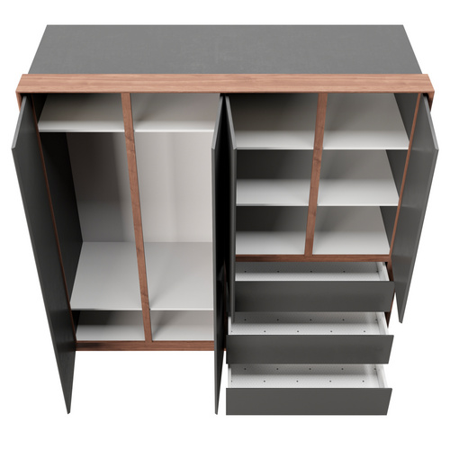Thumbnail - PHOENIX Kleiderschrank, BxHxT: 200 x 212 x 66,3 cm - braun