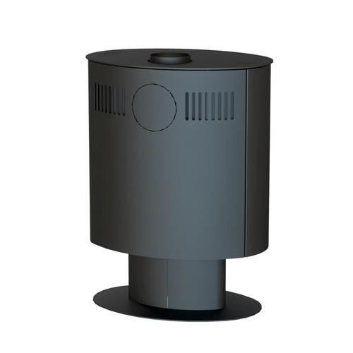 THERMIA Kaminofen »Madagascar Mini«, grau, Stahl, 8 kW (Rabatt: 12 %)