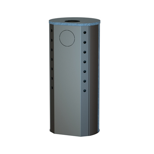 THERMIA Kaminofen »Berlin«, grau, Stahl/Naturstein, 7 kW (Rabatt: 51 %)