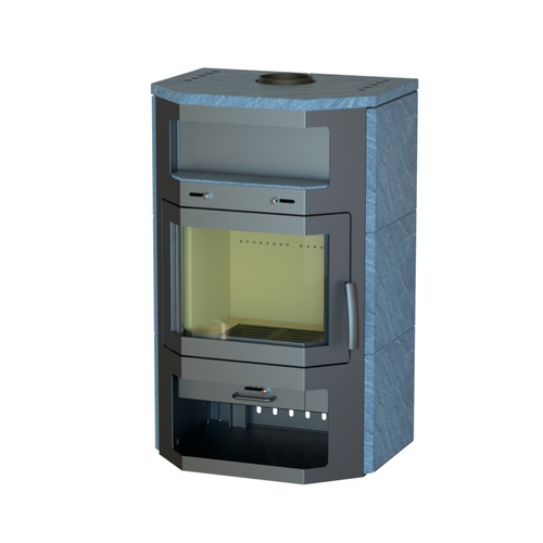 THERMIA Kaminofen »Saarbrücken«, grau, Naturstein, 8,5 kW (Rabatt: 17 %)