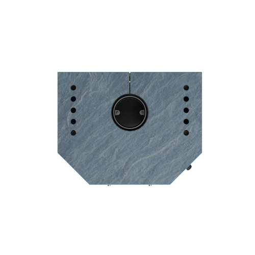 THERMIA Kaminofen »Saarbrücken«, grau, Naturstein, 8,5 kW (Rabatt: 17 %)