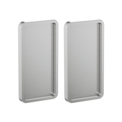 Thumbnail - NOVADOORS Griffmuschelpaar, edelstahlfarben matt, Aluminium