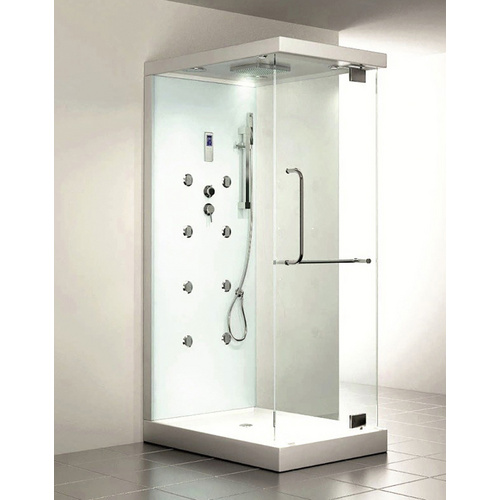 HOME DELUXE Dampfdusche Design M, BxT: 80x120 cm, Sicherheitsglas, 1-tlg., mit Radio und Dampfsauna