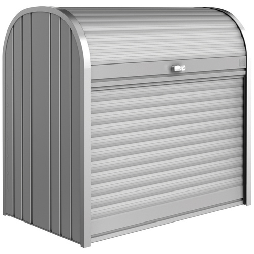 Biohort Fahrrad-/Mülltonnenunterstand StoreMax 120, B/T/H: 117/73/109 cm, silberfarben metallic