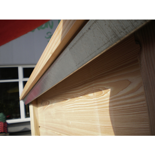 KGT Schneckenkante »Schneckenkante Woody light«, BxHxT: 127 x 5 x 80 cm, Stahl - silberfarben