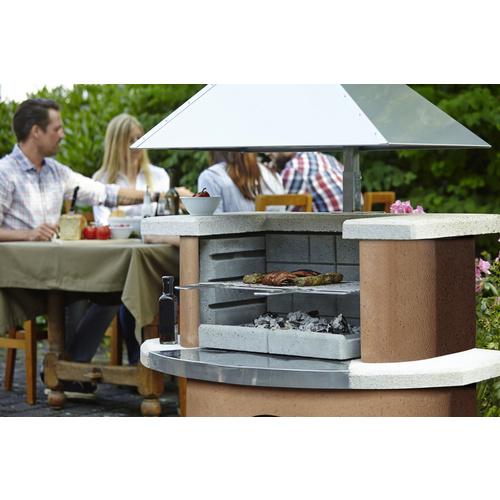 BUSCHBECK Gartengrillkamin »Kampen«, 110 cm - weiss (Rabatt: 6 %)