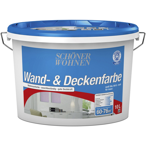 Wand- und Deckenfarbe Wand- & Deckenfarbe, Weiß, matt