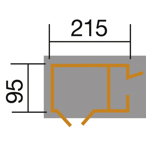 WEKA Gartenschrank, BxHxT: 215 x 152 x 9...