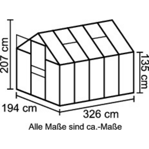 VITAVIA Gewächshaus »Apollo«, 6,2 m²...