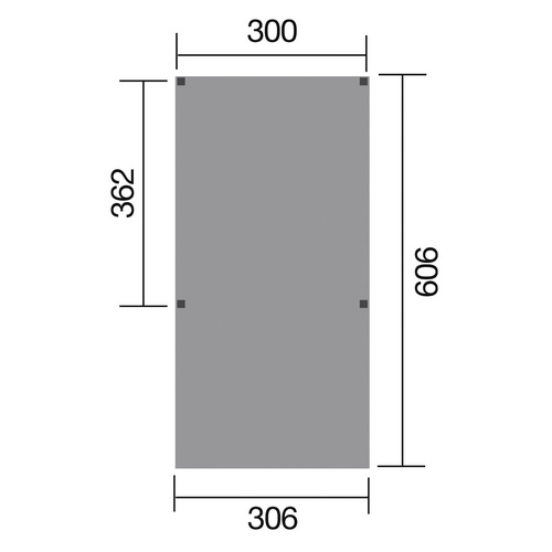 WEKA Carport »Y«, Außenmaß BxT: 300 ...