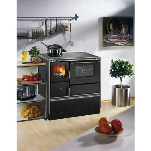 WESTMINSTER Holzherd »K176 F/A«, Stahl, 5,2 kW - schwarz (Rabatt: 19 %)