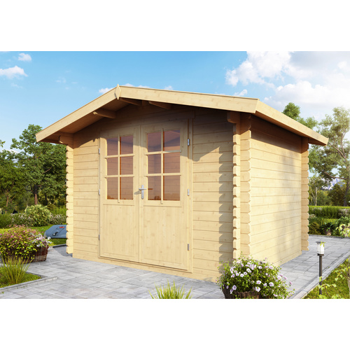Wolff Finnhaus Holz-Gartenhaus Bibertal 28-B 300 cm x 240 cm