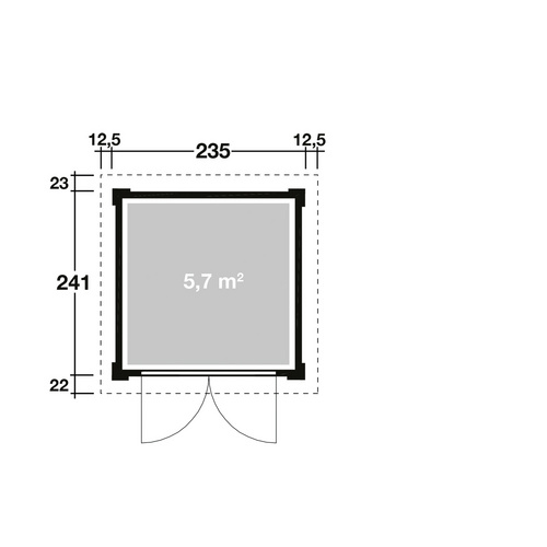 WOLFF FINNHAUS Gartenhaus »Pulti Softli...