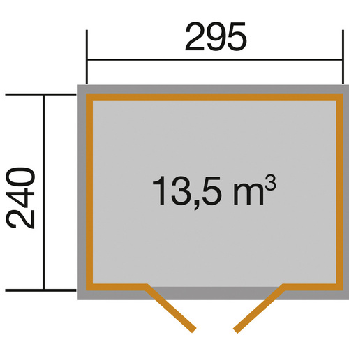 WEKA Gartenhaus »219 Gr.2«, Holz, BxHx...