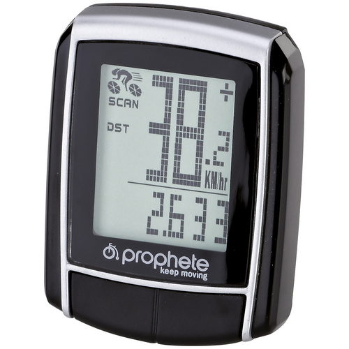Image of PROPHETE Fahrradcomputer, BxH: 13 x 5 cm - schwarz