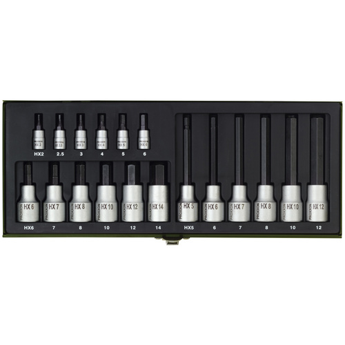 Image of PROXXON Steckschlüsselsatz »Industrial«, 18-teilig, Schlüsselgröße: 6,3 und 12,5 mm