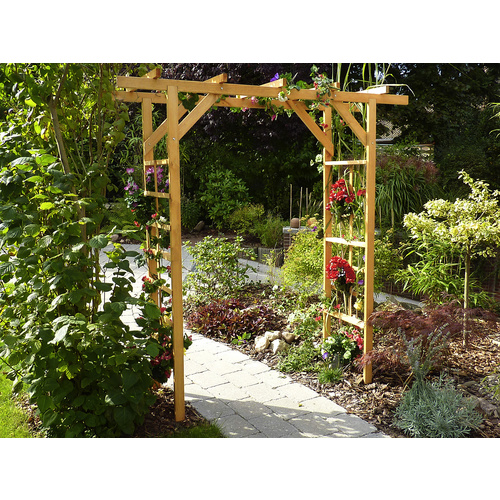 PROMADINO Pergola, Breite: 200 cm - brau...