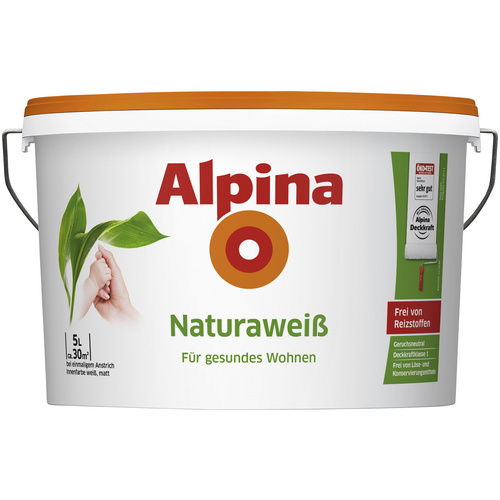 Alpina Innenfarbe Natura Weiss, weiß