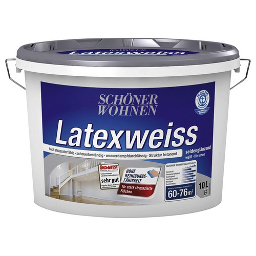 Schöner Wohnen Farbe Latexweiß, seidenglänzend