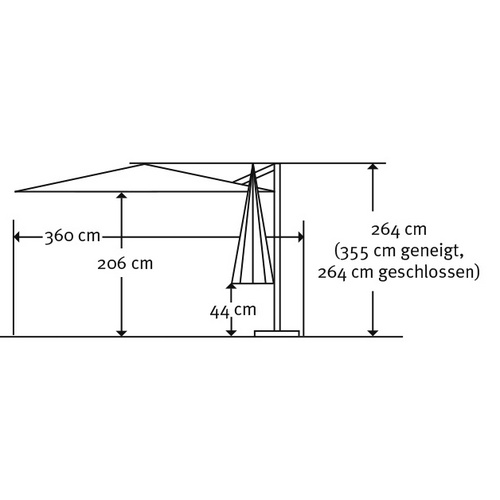 SCHNEIDER SCHIRME Ampelschirm »Rhodos T...