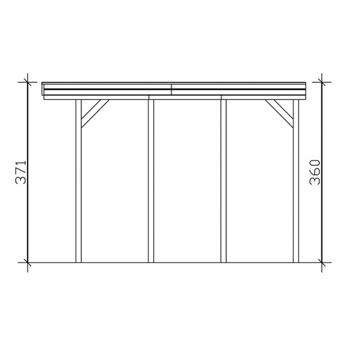 SKANHOLZ Carport »Friesland Caravan 1«...