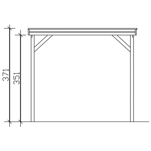 SKANHOLZ Carport »Friesland Caravan 1«...