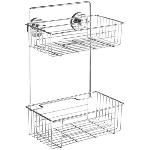 Wenko Vacuum-Loc Wandregal 2 Etagen Bari, Befestigen ohne bohren