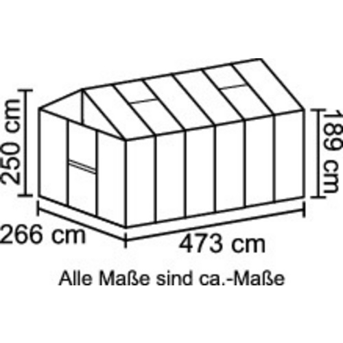 VITAVIA Gewächshaus »Zeus«, 11,9 m²,...