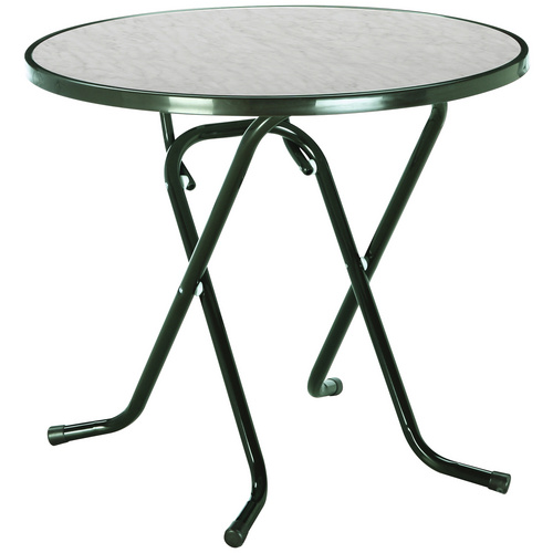 BEST Gartentisch Primo, klappbar, Stahl/Alcolit, ø 80 cm