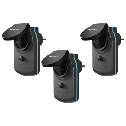 GARDENA 19096-20 - smart Power Zwischenstecker, 3er Set, Steckdose, schwarz - Image 9