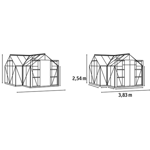 VITAVIA Gewächshaus »Sirona«, 13 m²,...