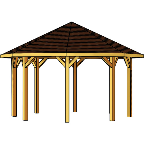 SKANHOLZ Pavillon »Nice 4«, Zeltdach, ...