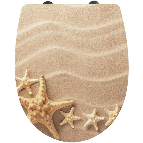 CORNAT WC-Sitz WC-Sitz 3D-Dekor SAND (Packung), Thermoplast WC Sitz SAND 3D