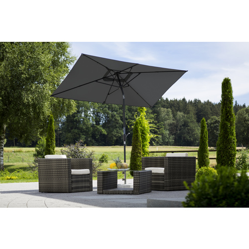 Schneider Sonnenschirm Tunis anthrazit, 270 x 150 cm