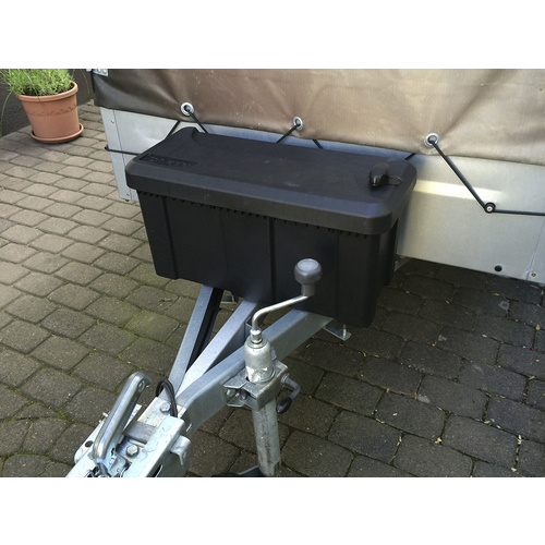 Thumbnail - LAS Deichselbox, BxHxL: 25 x 27 x 56 cm, Kunststoff - schwarz