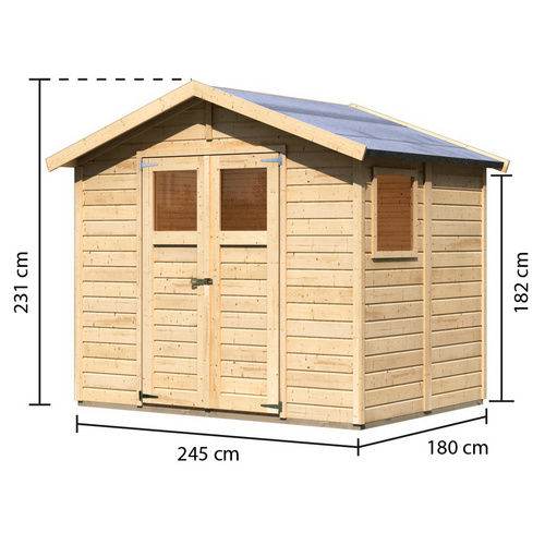 KARIBU Gartenhaus »Dalin« (RABATT 10%) - 5.52 qm | Restposten 10% Rabatt KARIBU Gartenhaus »Dalin« (RABATT 10%) - 5.52 qm | Restposten 10% Rabatt