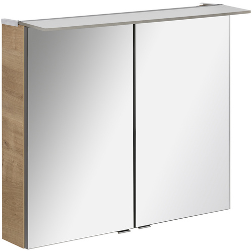 Fackelmann Spiegelschrank 80 cm Ast-Eiche EEK: A++