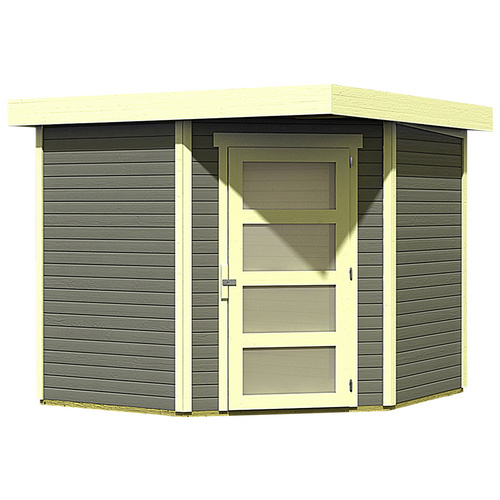 Woodfeeling Schwandorf 5 Gartenhaus, terragrau