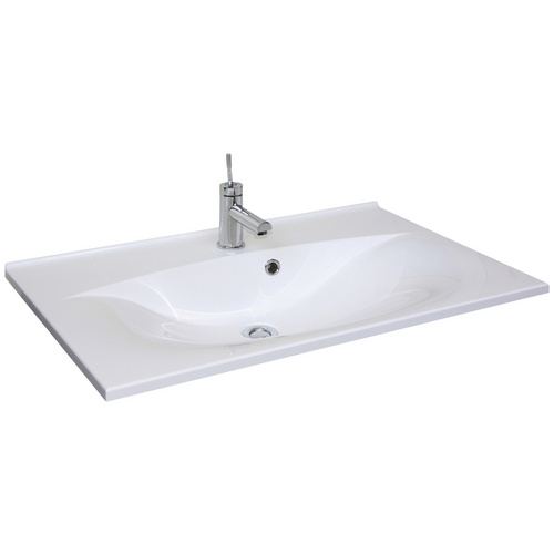 Fackelmann Waschbecken 80 cm Capri Weiß