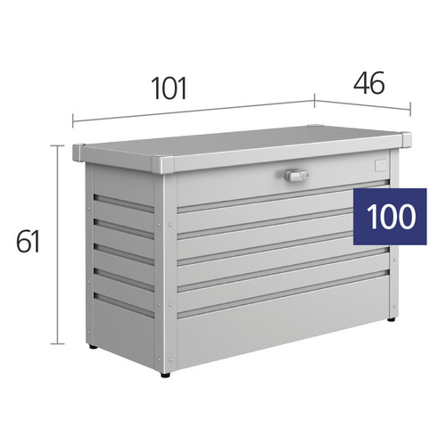 Thumbnail - BIOHORT Aufbewahrungsbox »FreizeitBox«, BxHxT: 101 x 61 x 46 cm, dunkelgrau-metallic