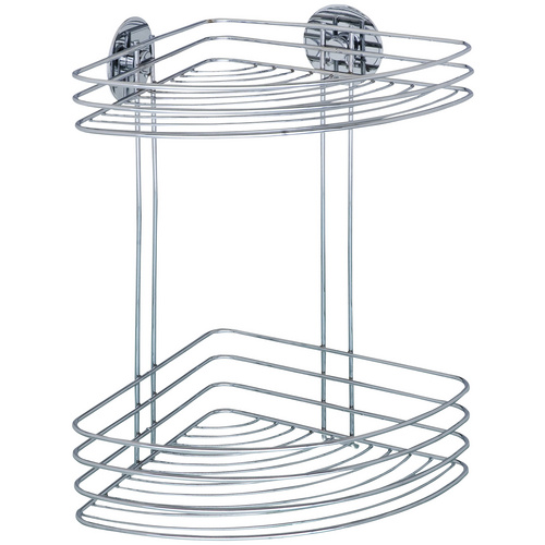 Wenko Turbo-Loc Eckregal 2 Ablagen, Befestigen ohne bohren