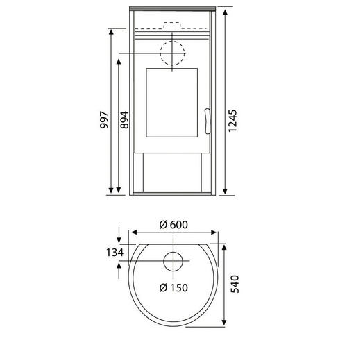 WAMSLER Kaminofen »Atlas«, Stahl, 8 kW...