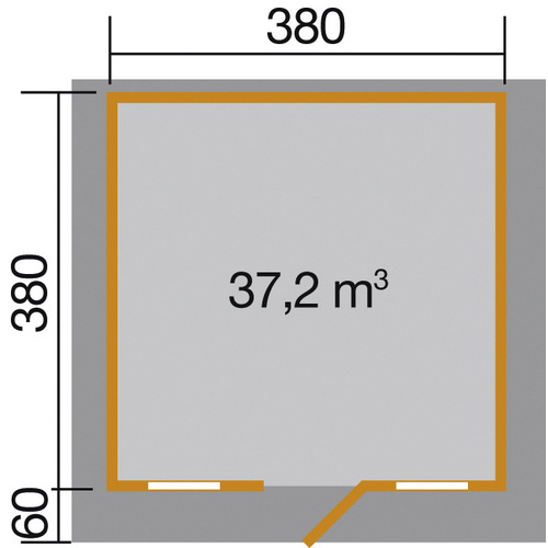 WEKA Gartenhaus »138 Gr.2«, Holz, BxHx...