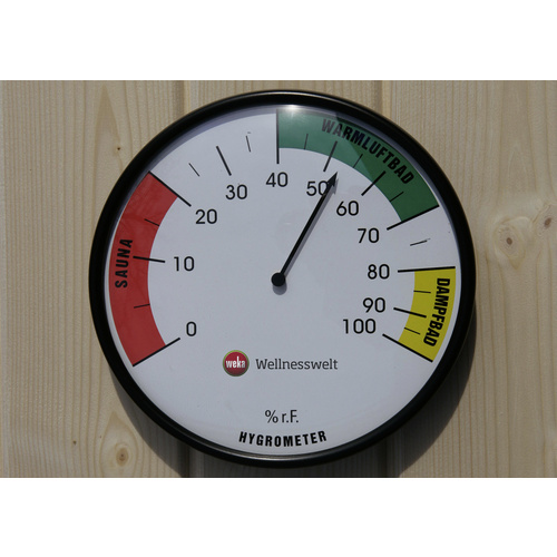 WEKA Sauna-Hygrometer, für: Saunen, weiß - weiss