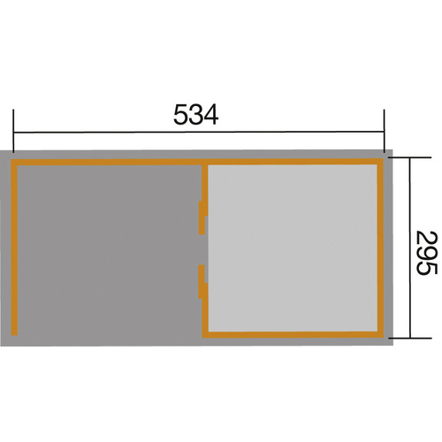 WEKA Gartenhaus-Set »Lounge mit Anbau, ...