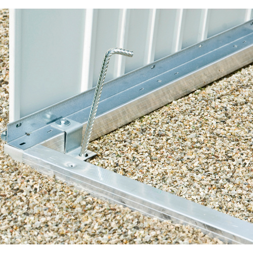 BIOHORT Bodenrahmen »HighLine«, B x L: 252 x 252 cm - silberfarben