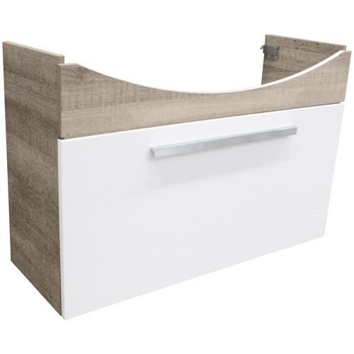 Fackelmann Waschbeckenunterschrank 98,5 cm A-Vero Eiche-Weiß